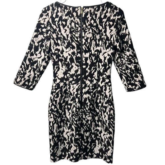 Reiss Jacques Textured Jacquard Printed Bodycon Fitted Dress Size 2 - Picture 4 of 16